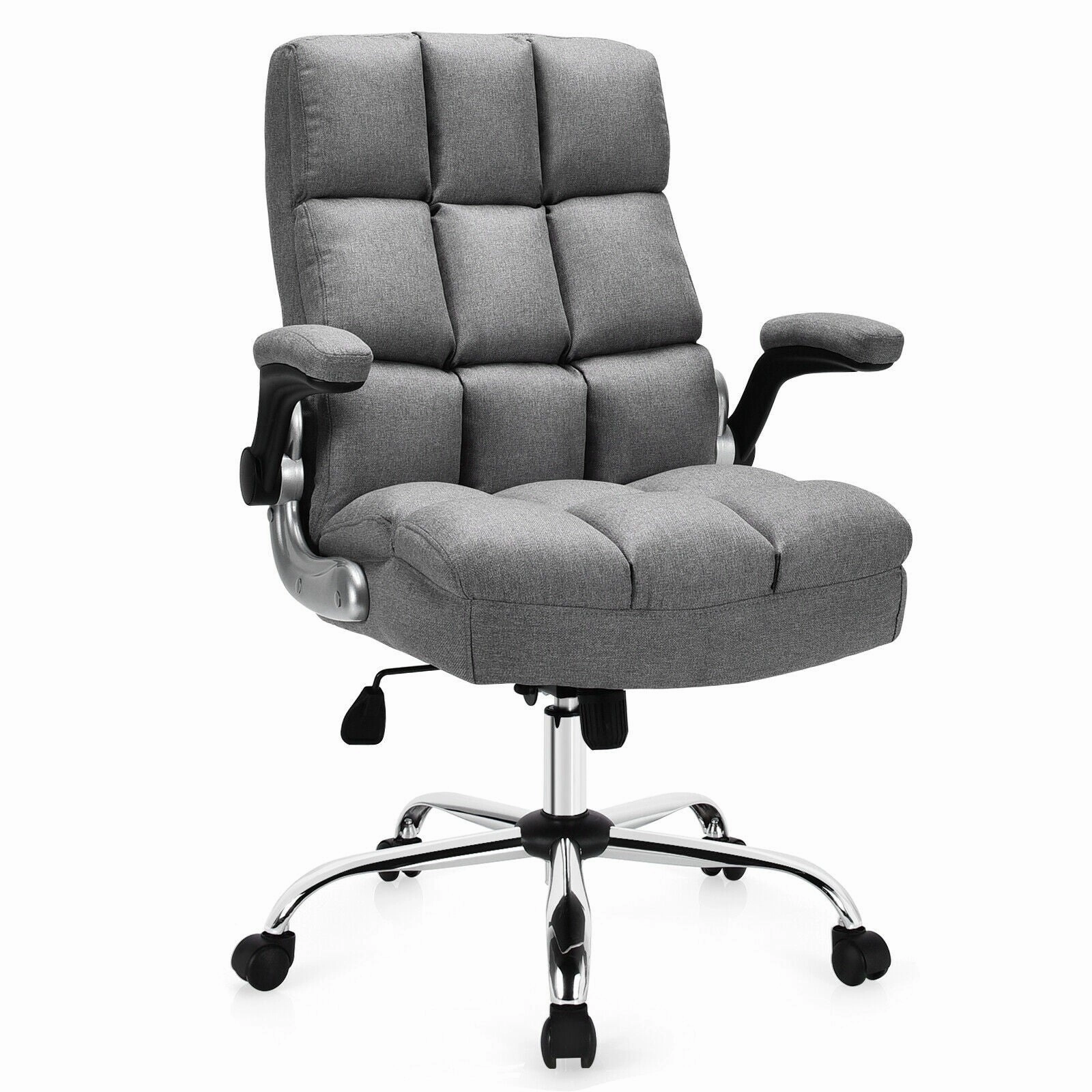 Giantex Executive Office Chair,Adjustable Tilt Angle and Flip-up office supplies, stationery