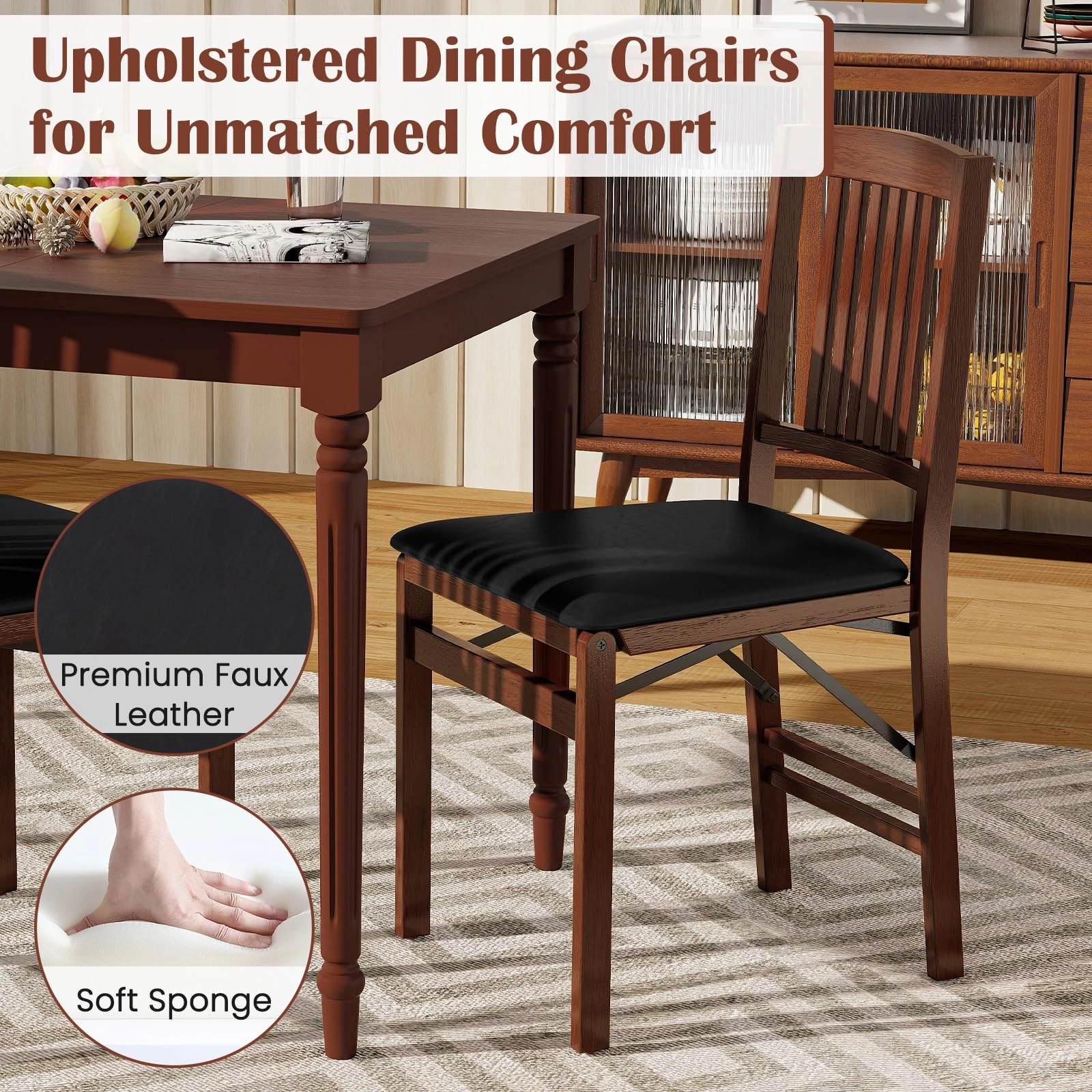 Giantex Folding Dining Chairs Set