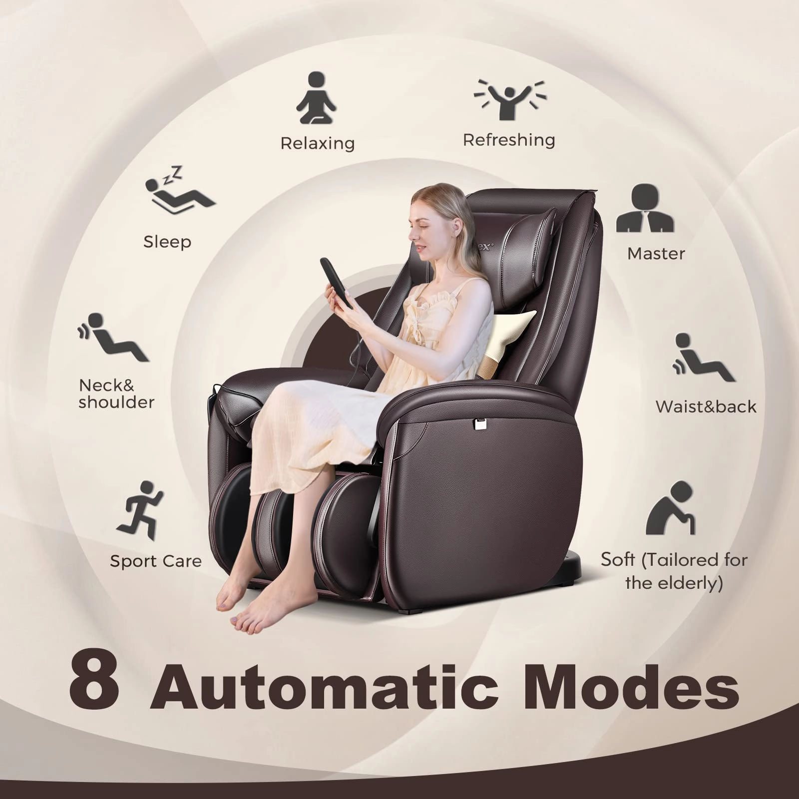 Giantex Full Body Massage Chair - Zero Gravity SL Track Electric Recliner with Reversible Footrest
