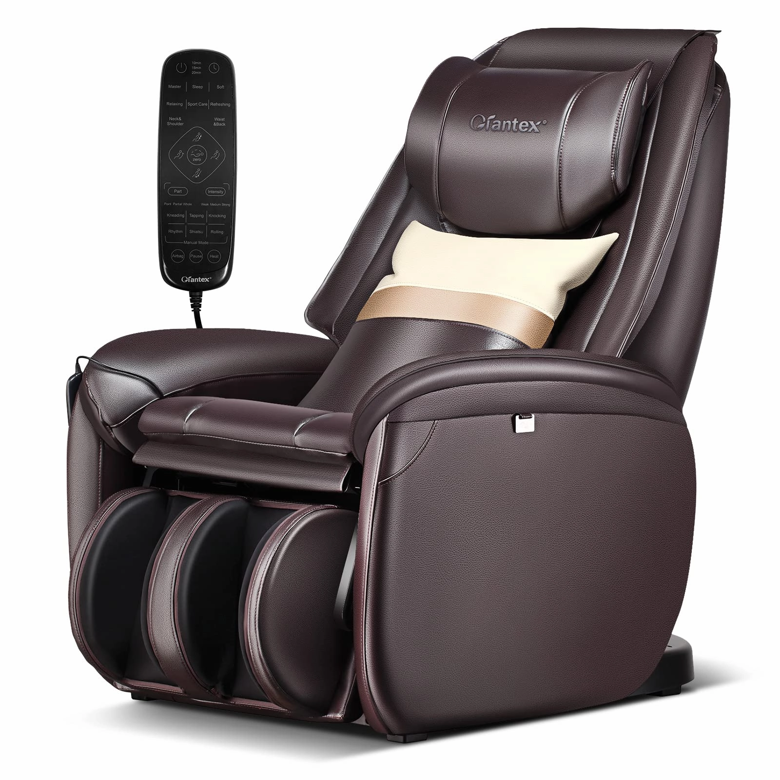 Giantex Full Body Massage Chair - Zero Gravity SL Track Electric Recliner with Reversible Footrest small end table, round end table