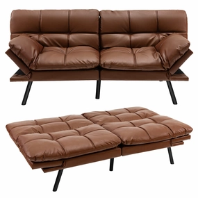 Giantex Futon Sofa Bed, Convertible Memory Foam Futon Couch Sleeper sectional sofa, corner couch