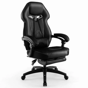 Giantex Gaming Chair with Footrest for Adults wine glasses, drinking glass