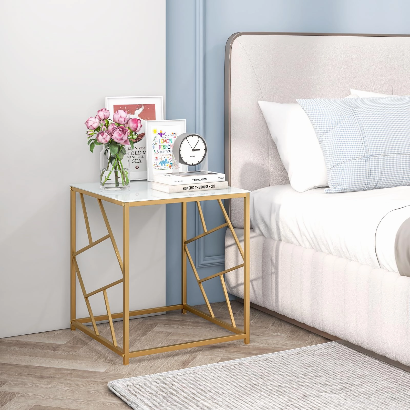 Giantex Gold Side Table