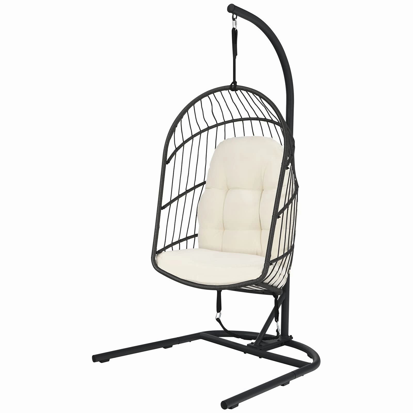Giantex Hanging Egg Chair with Stand sectional sofa, corner couch