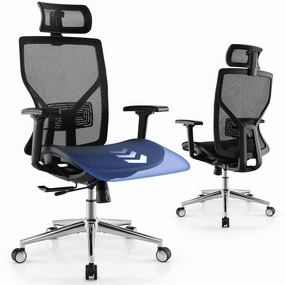 Giantex High-Back Mesh Executive Chair, with Adjustable Headrest, 3D Armrest, Lumbar Support, Reclining Backrest office supplies, stationery