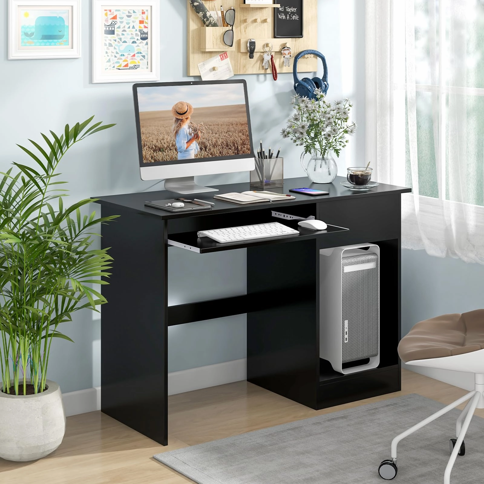 Giantex Home Office Desk with Drawer