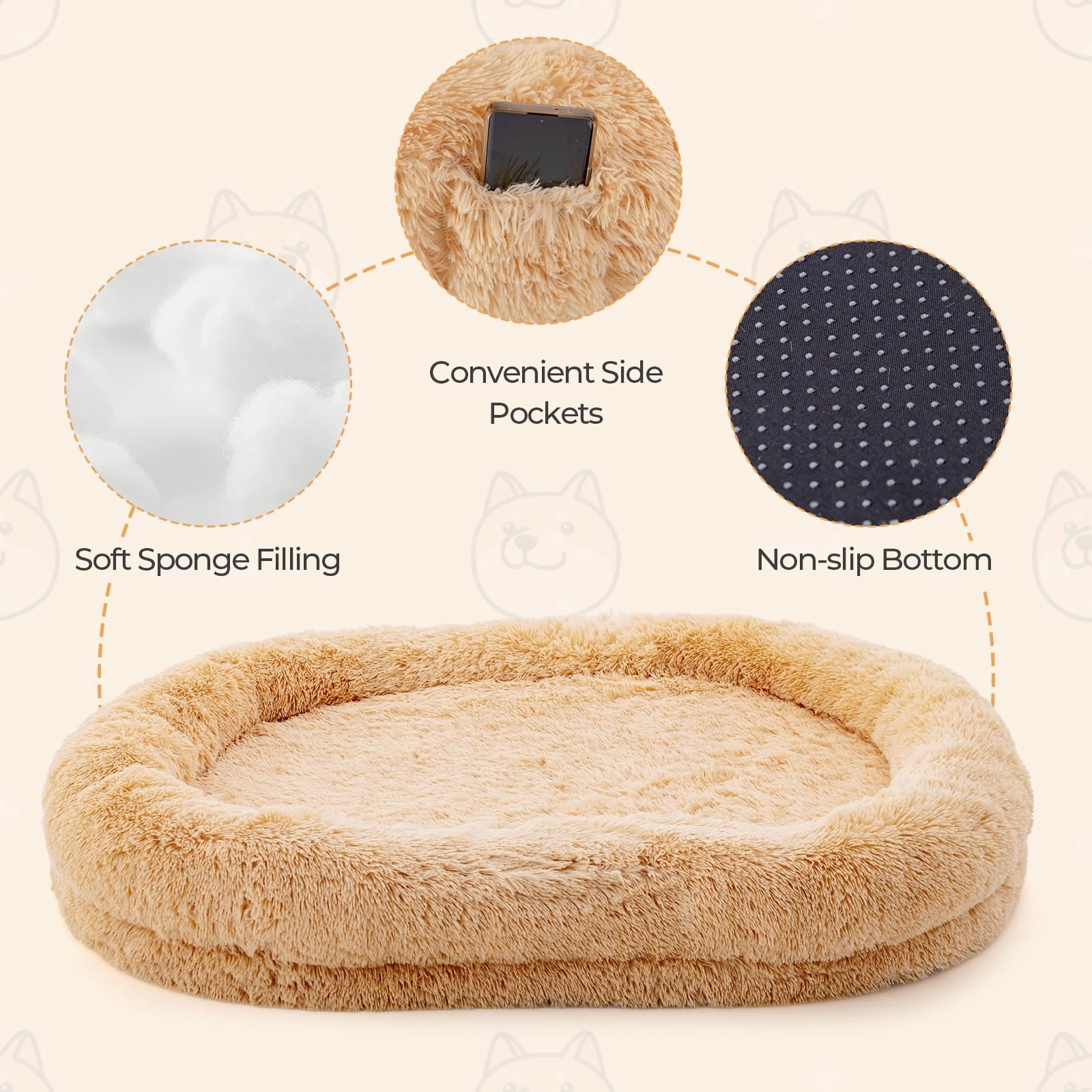 Giantex Human Dog Bed - 71" x 45" Large Human Size Dog Bed for Adult