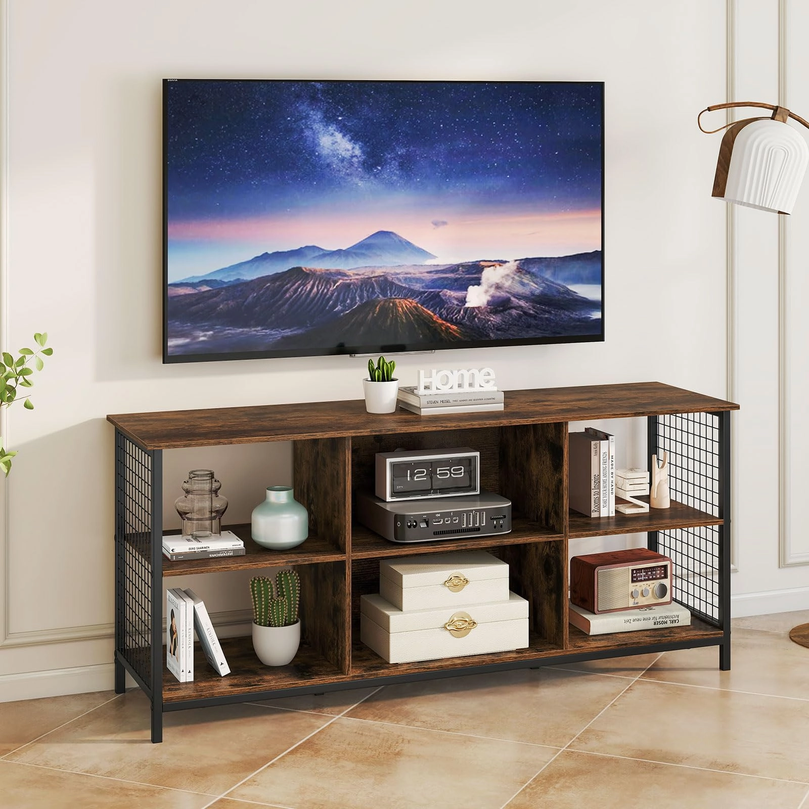Giantex Industrial TV Stand for TVs up to 65 Inch