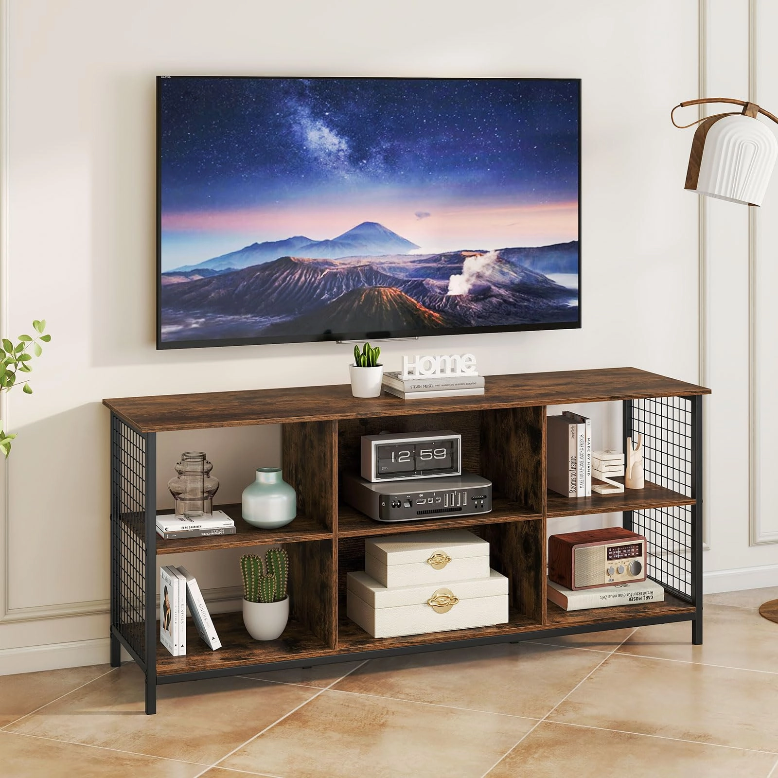 Giantex Industrial TV Stand for TVs up to 65 Inch