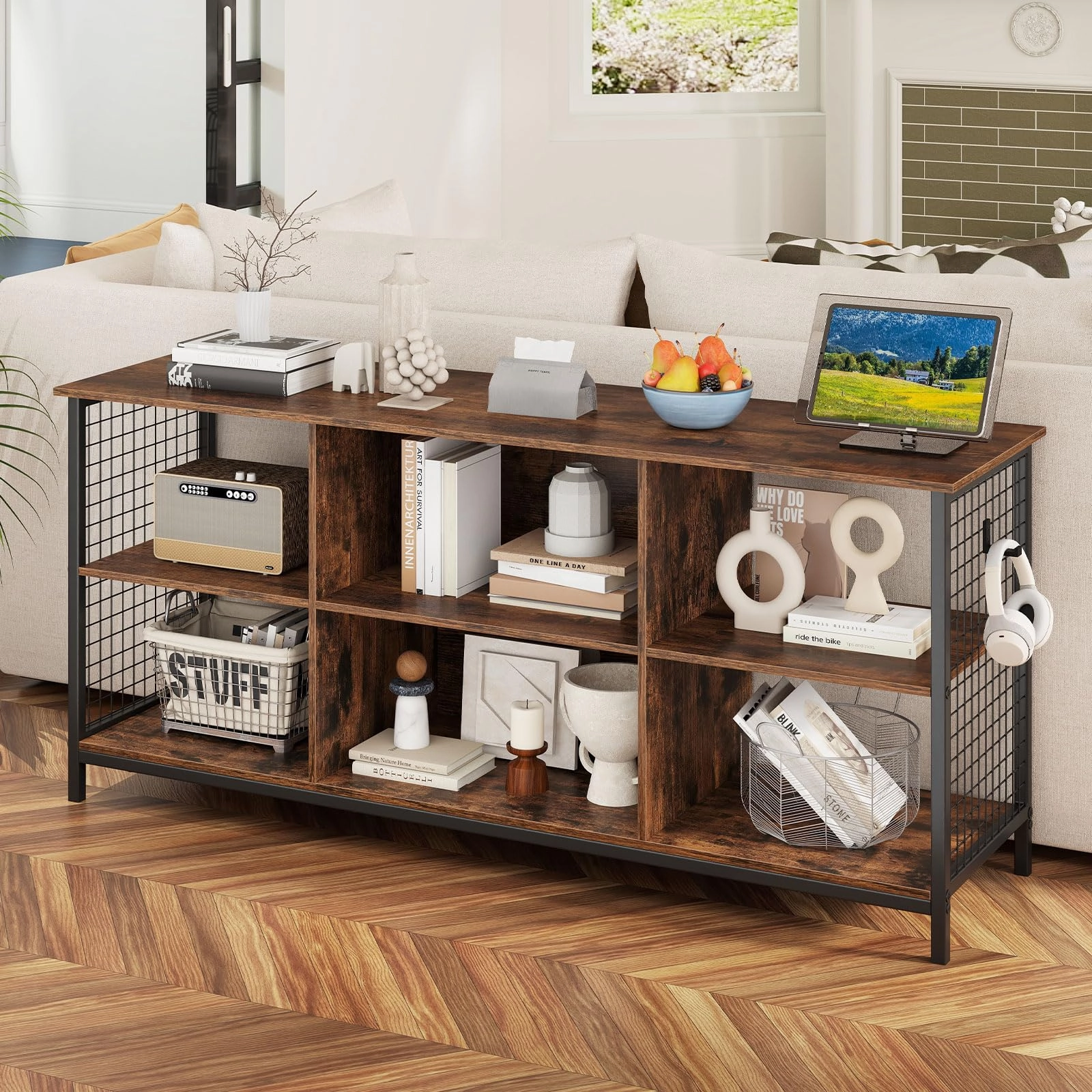 Giantex Industrial TV Stand for TVs up to 65 Inch