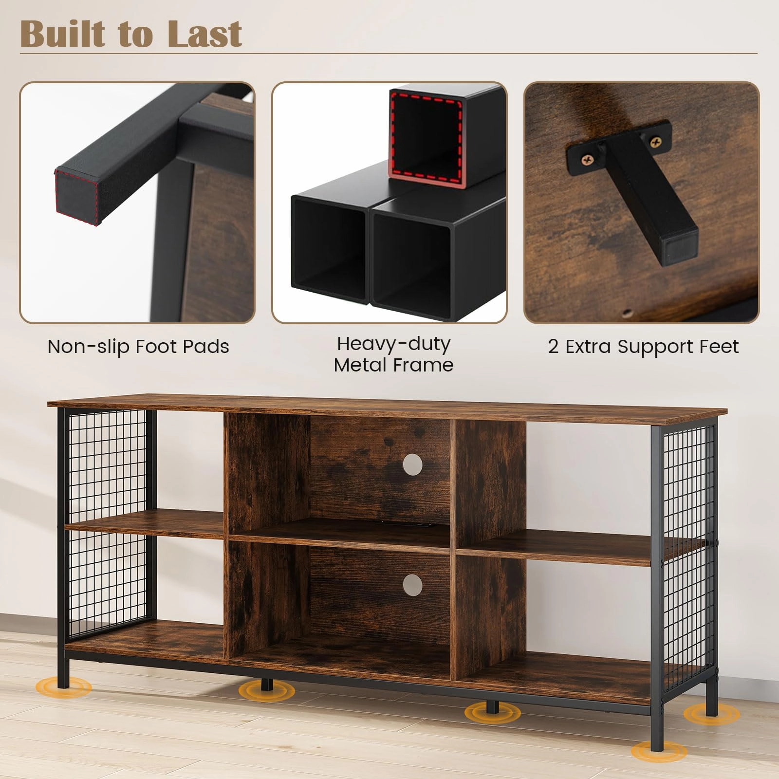 Giantex Industrial TV Stand for TVs up to 65 Inch