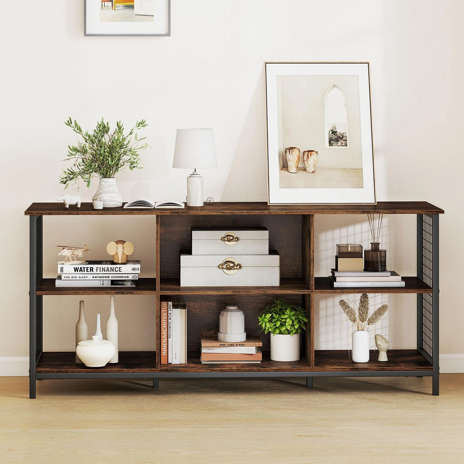 Giantex Industrial TV Stand for TVs up to 65 Inch