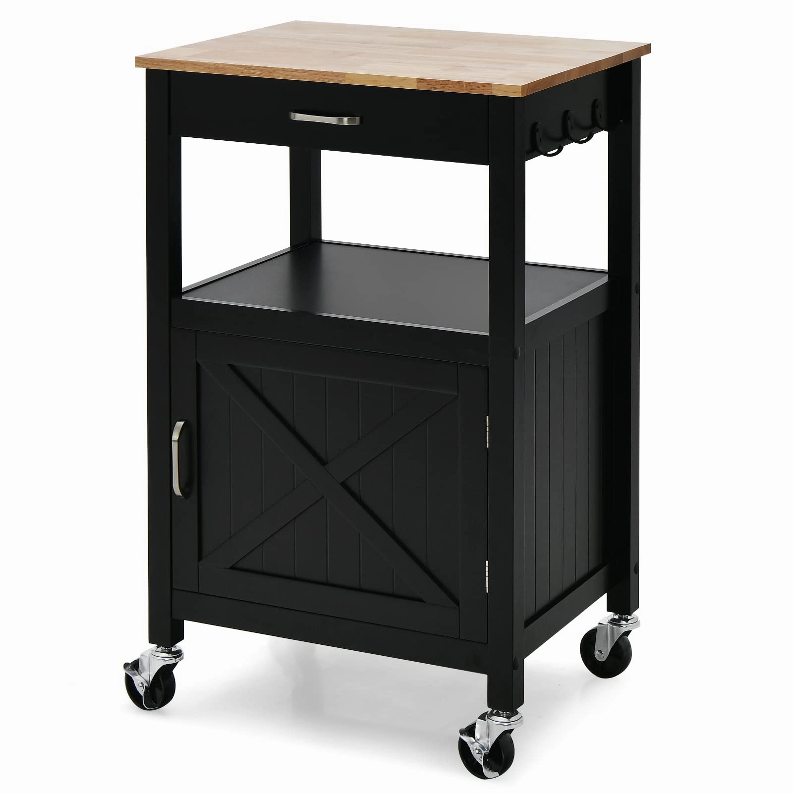 Giantex Kitchen Cart with Storage kitchen towel, placemats