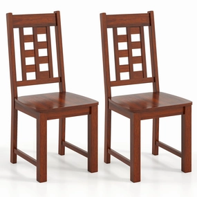 Giantex Kitchen Chair with Solid Rubber Wood Frame kitchen towel, placemats