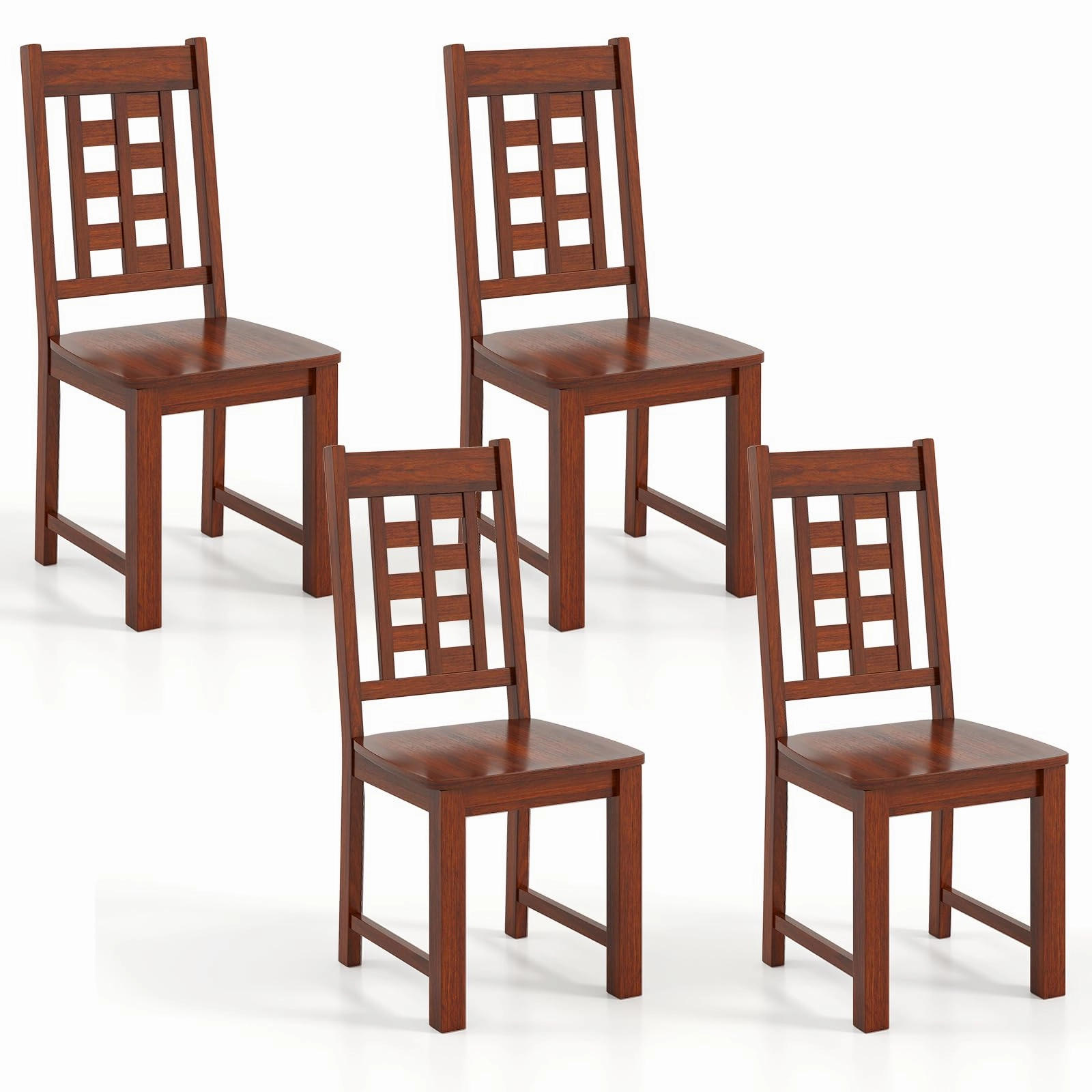 Giantex Kitchen Chair with Solid Rubber Wood Frame