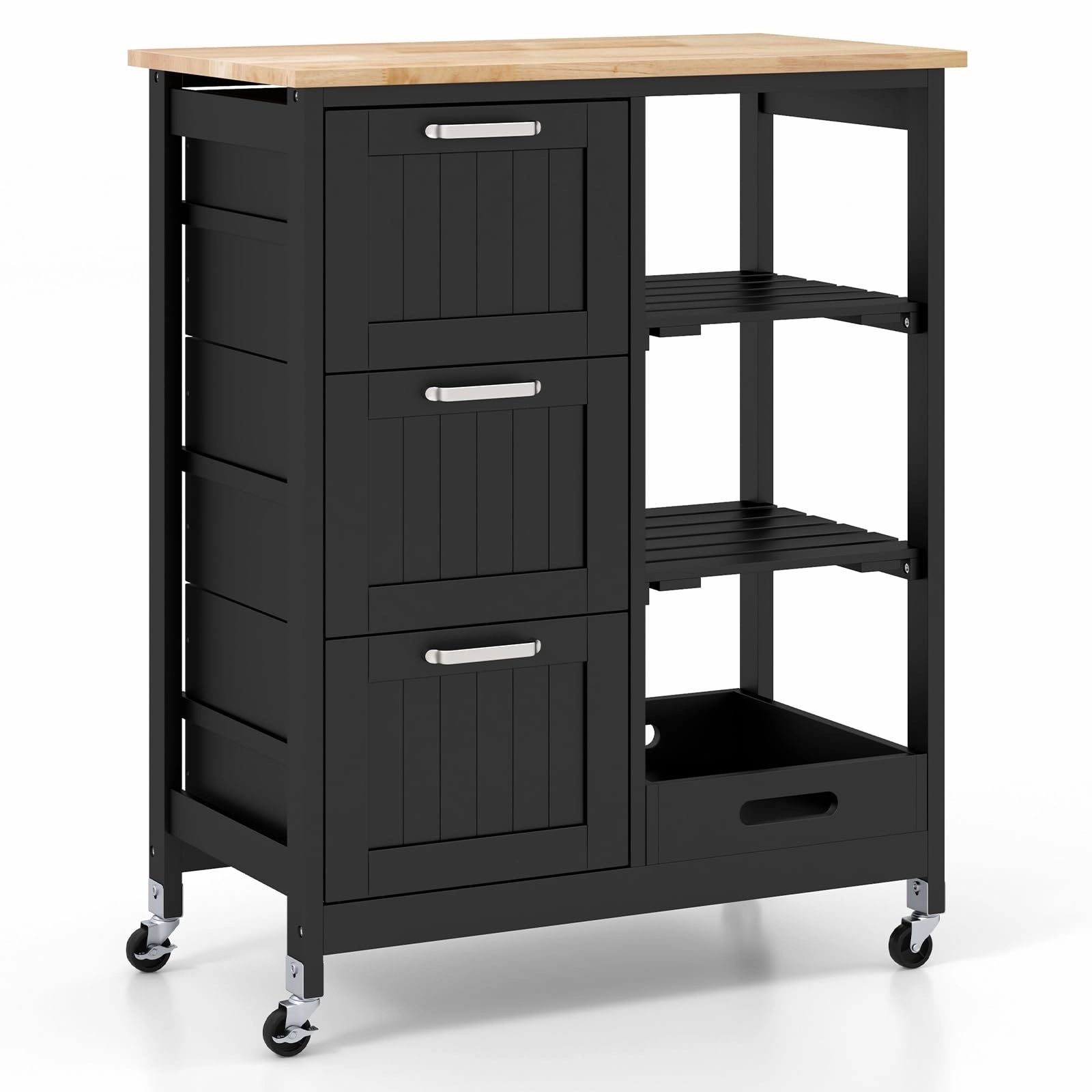 Giantex Kitchen Island Cart on Wheels kitchen towel, placemats