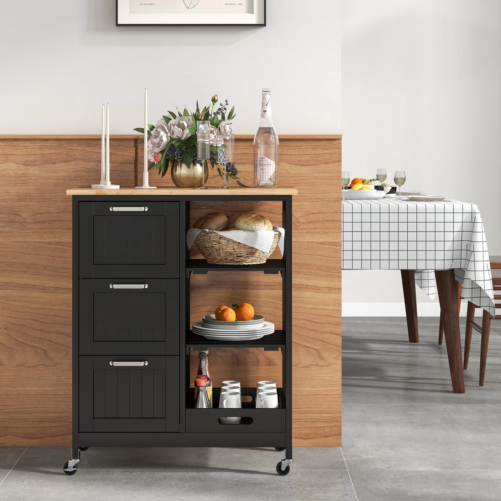 Giantex Kitchen Island Cart on Wheels
