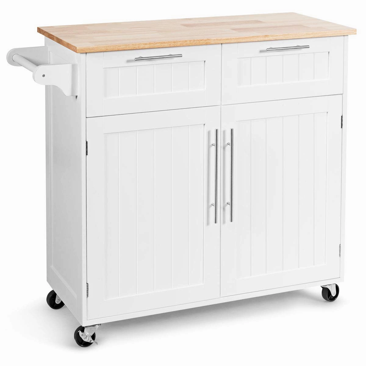 Giantex Kitchen Island Cart Rolling Storage Trolley Cart