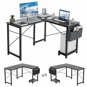 Giantex L-Shaped Computer Desk patio decor, garden accessories