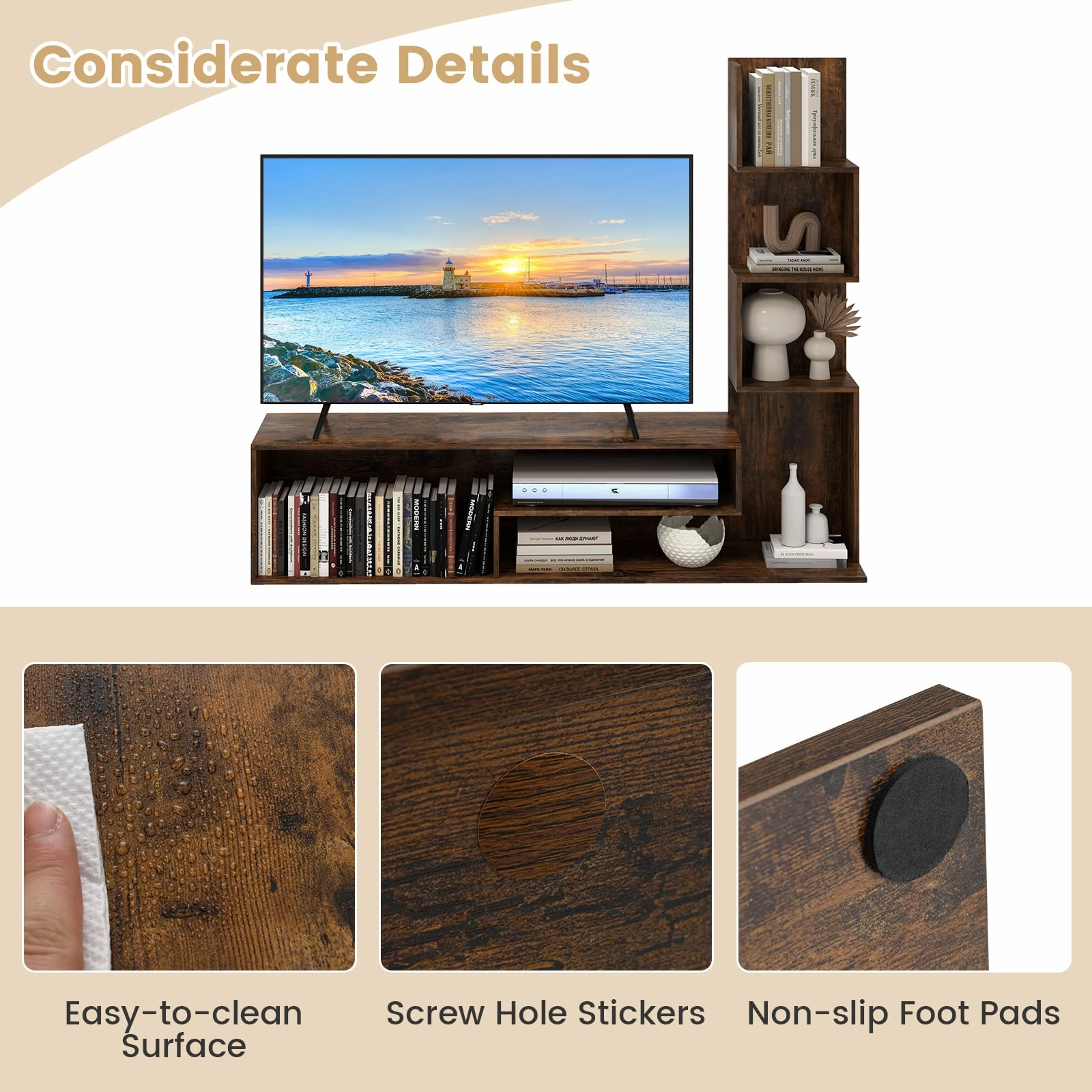Giantex L Shaped TV Stand for TVs up to 50"