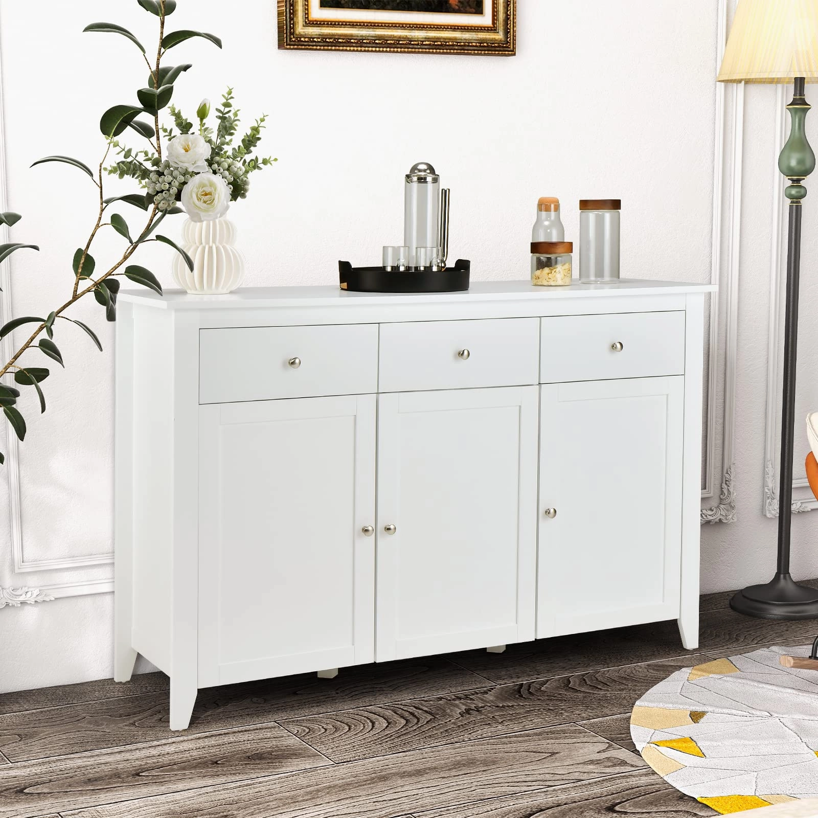 Giantex Large Buffet Cabinet with 3 Storage Drawers