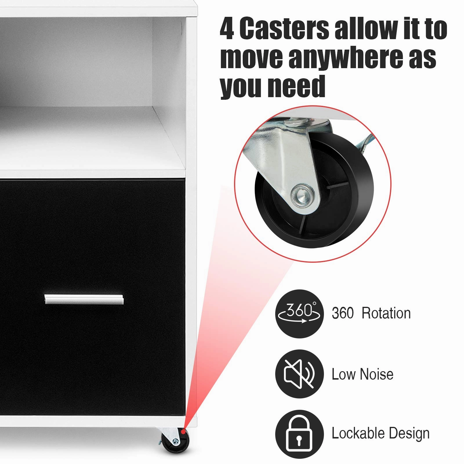 Giantex Lateral File Cabinet