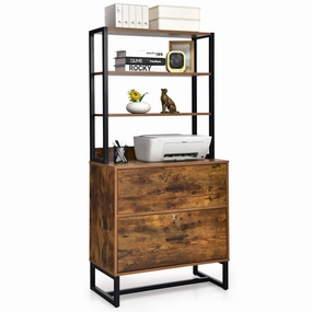 Giantex Lateral File Cabinet with 2 Drawers with Lock outdoor dining set, patio table