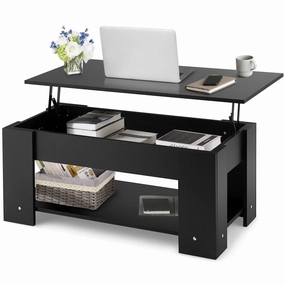 Giantex Lift Top Coffee Table, Modern Cocktail Table w/Hidden Compartment & Open Storage Shelf console table, hallway table