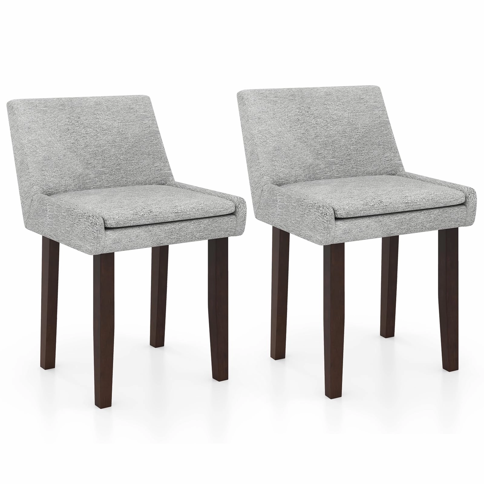 Giantex Linen Upholstered Accent Chairs w/Mid Back & Cushioned Seat sectional sofa, corner couch