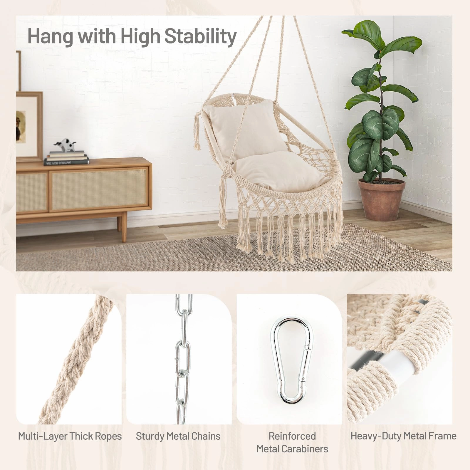 Giantex Macrame Swing Chair