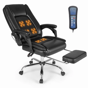 Giantex Massage Adjustable Executive Chair - 400 LBS Big and Tall Office Chair with Linkage Armrests sectional sofa, corner couch