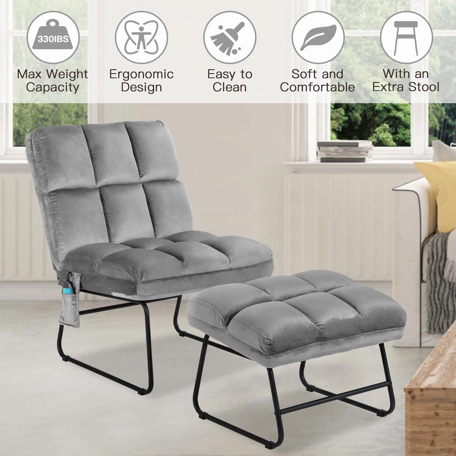 Giantex Massage Chair with Ottoman