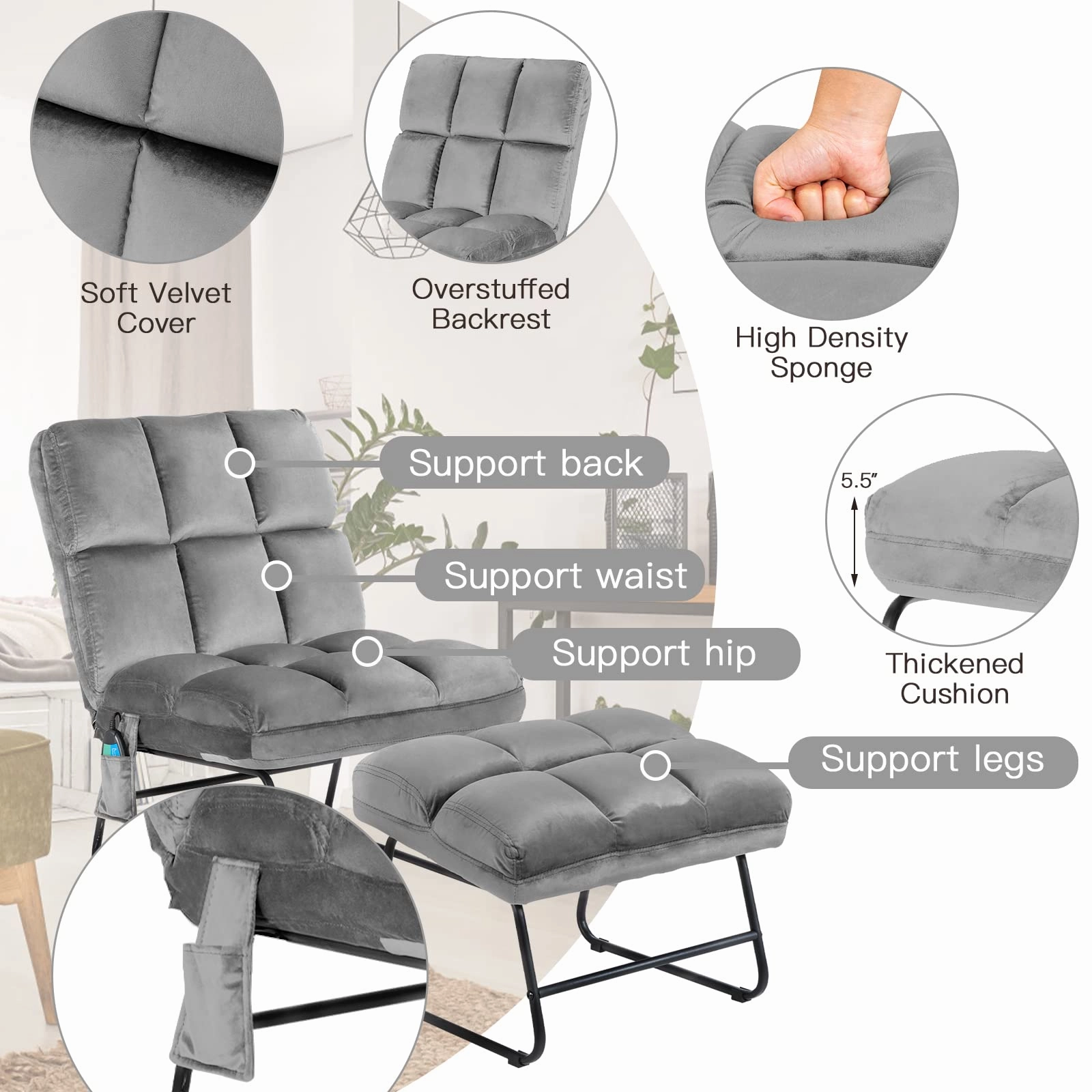 Giantex Massage Chair with Ottoman