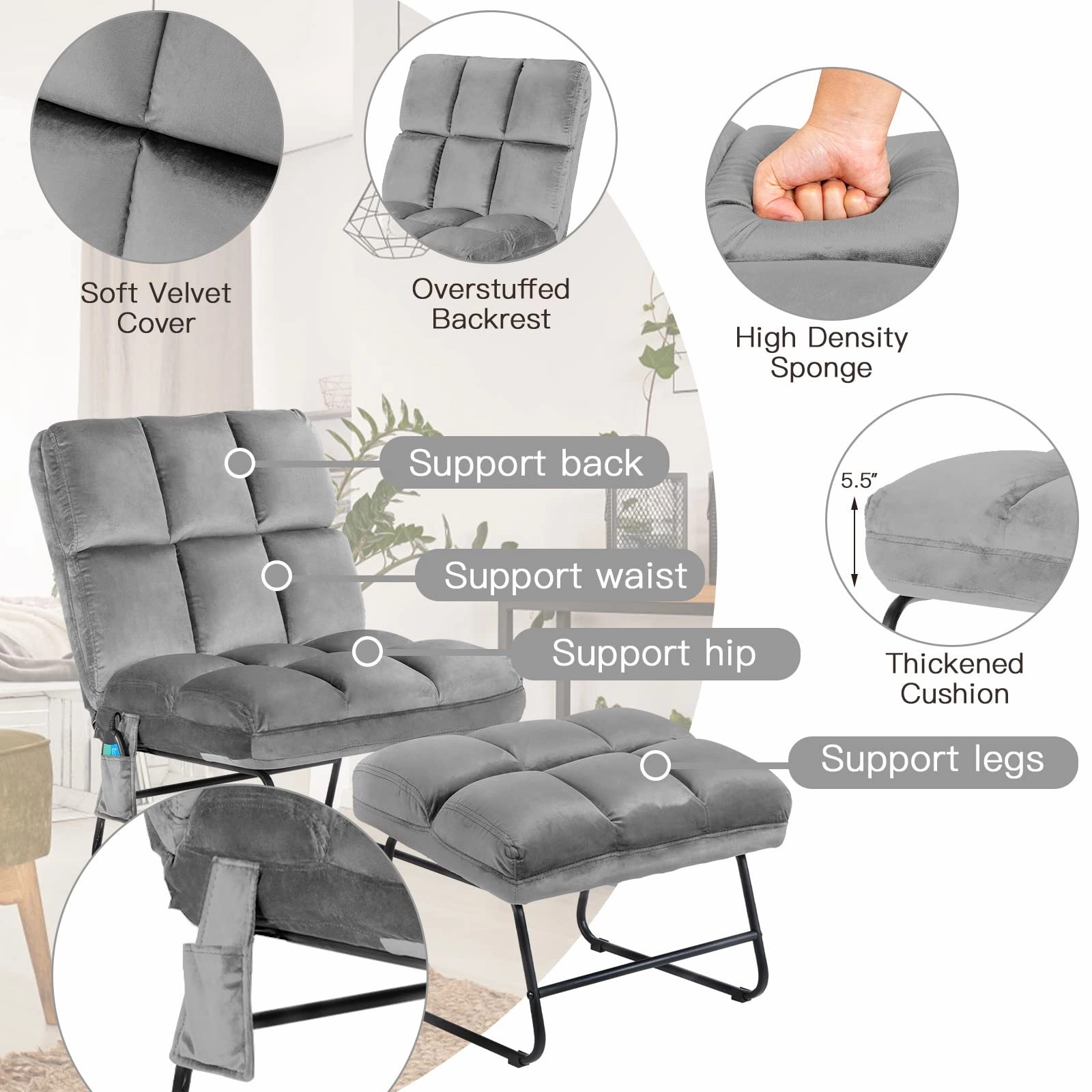 Giantex Massage Chair with Ottoman