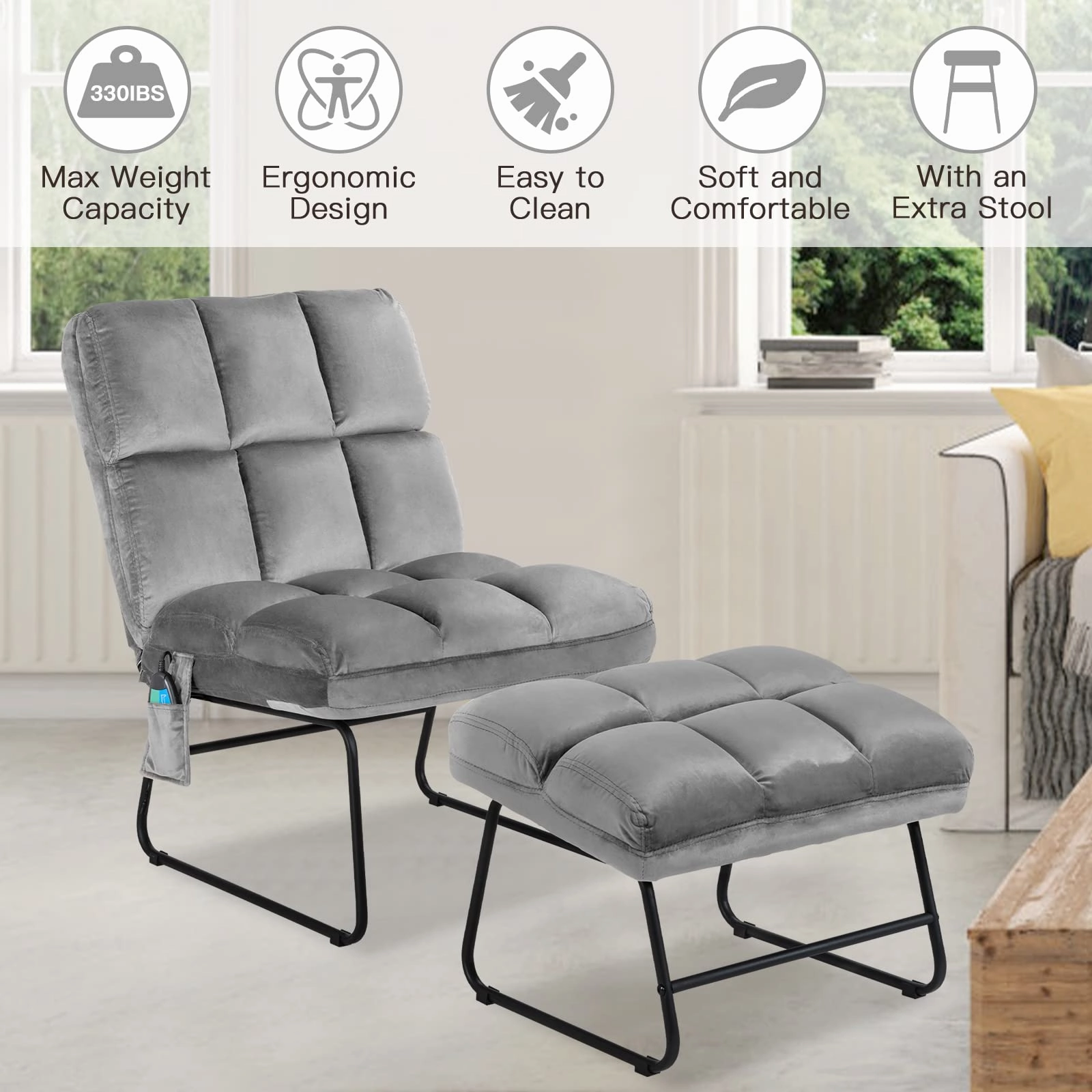 Giantex Massage Chair with Ottoman
