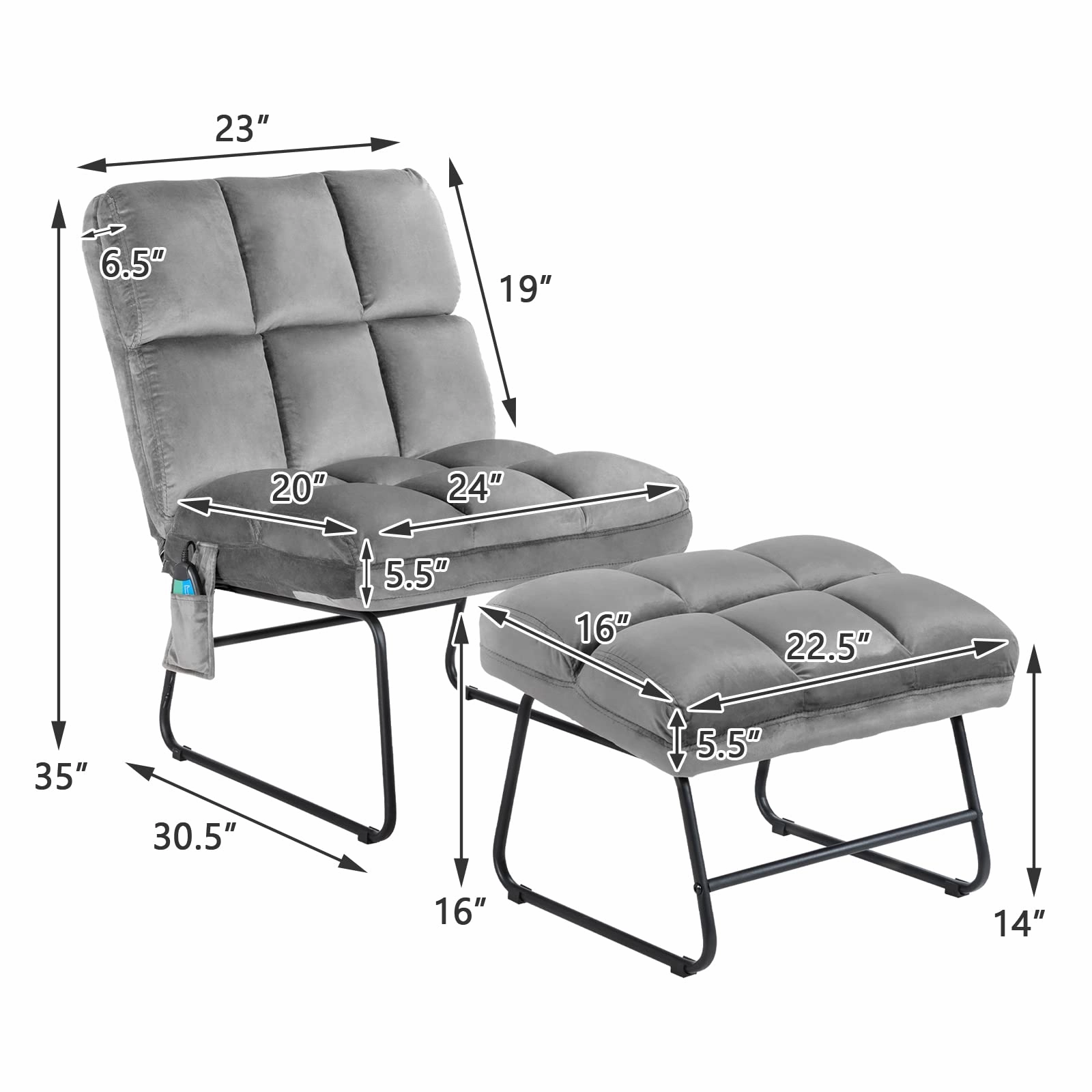 Giantex Massage Chair with Ottoman