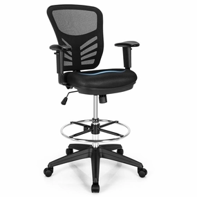 Giantex Mesh Drafting Chair, Standing Desk Chair outdoor dining set, patio table