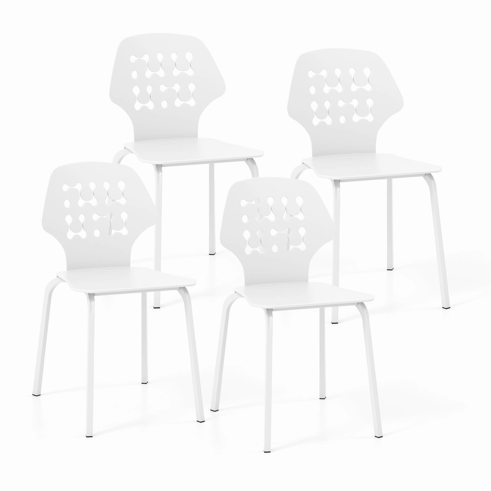 Giantex Metal Dining Chairs Set of 4