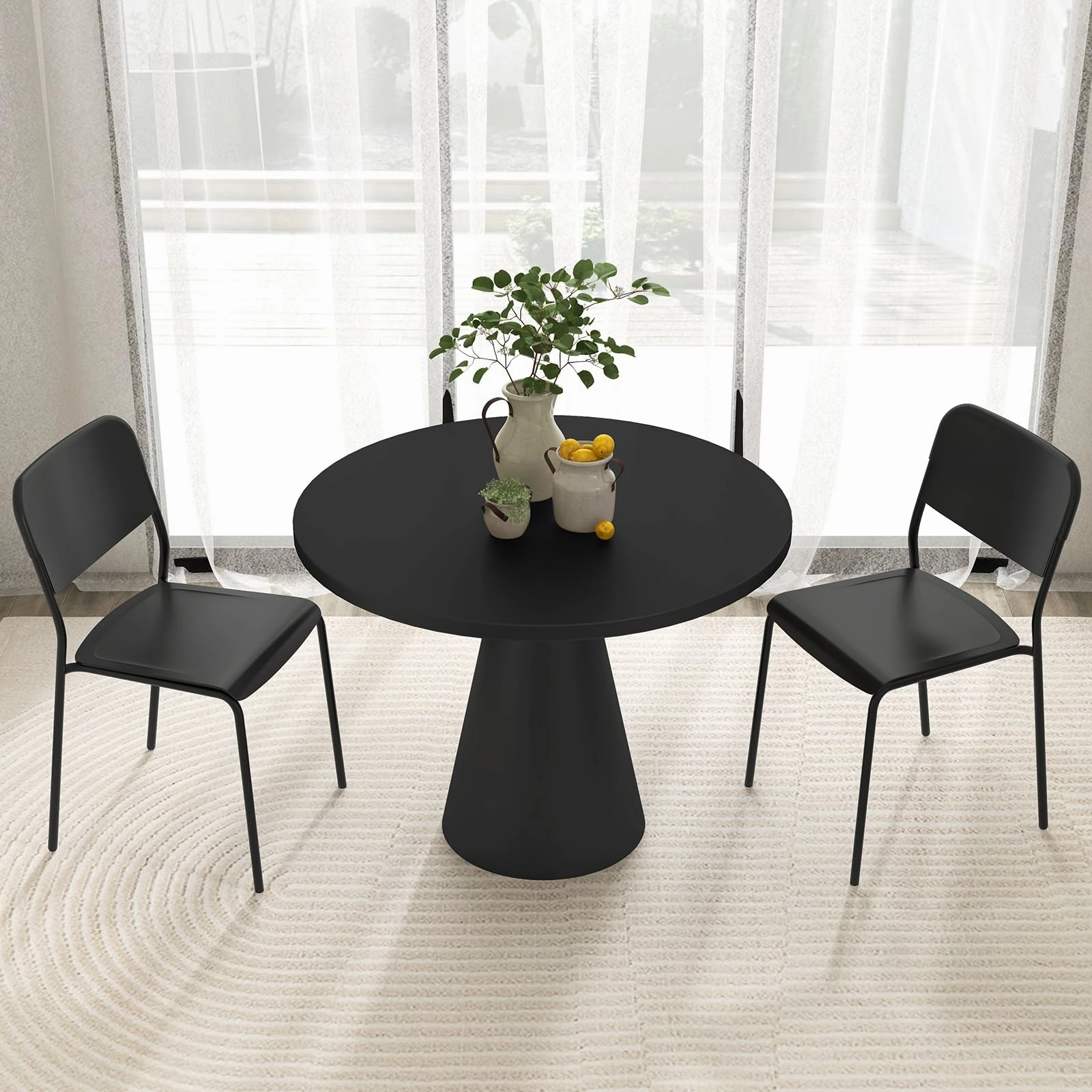 Giantex Metal Dining Chairs Set of 4, Stackable Lightweight Kitchen Chairs w/Tilted Backrest & Sturdy Metal Legs