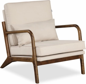 Giantex Mid Century Modern Accent Chair, Upholstered Armchair with Pillow, Rubber Wood Armrests & Legs sectional sofa, corner couch