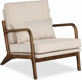 Giantex Mid Century Modern Accent Chair, Upholstered Armchair with Pillow, Rubber Wood Armrests & Legs recliner chair, sleeper chair