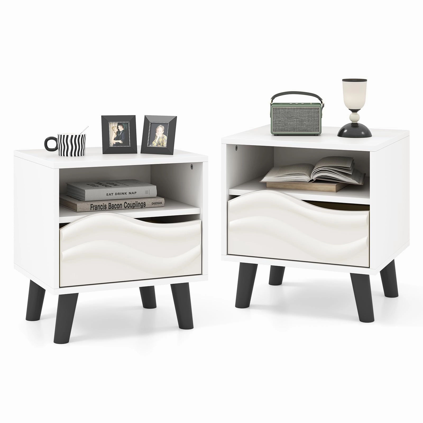 Giantex Mid Century Modern Nightstand