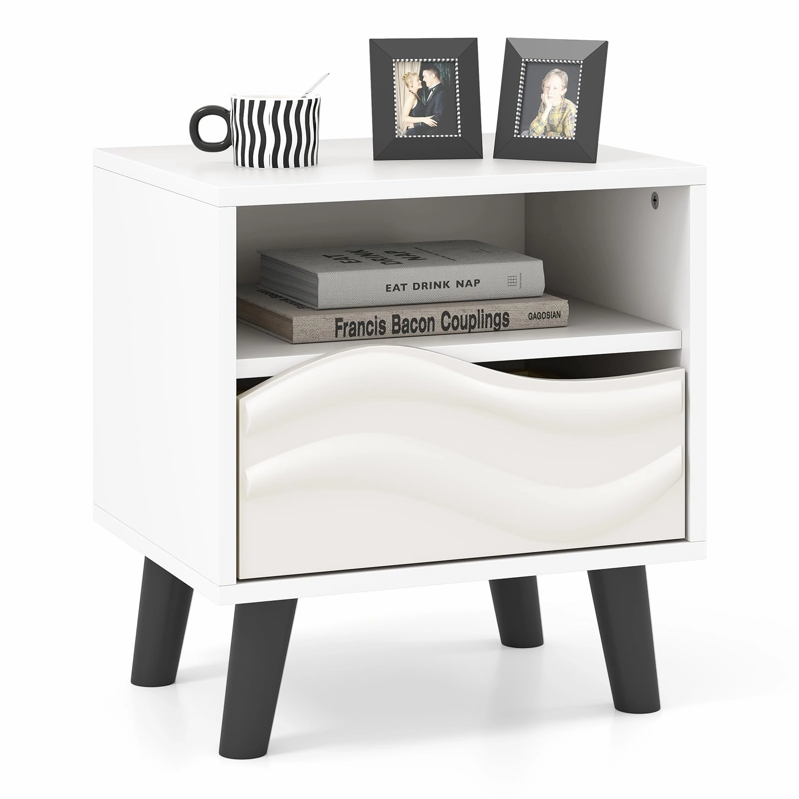 Giantex Mid Century Modern Nightstand office chair, ergonomic chair