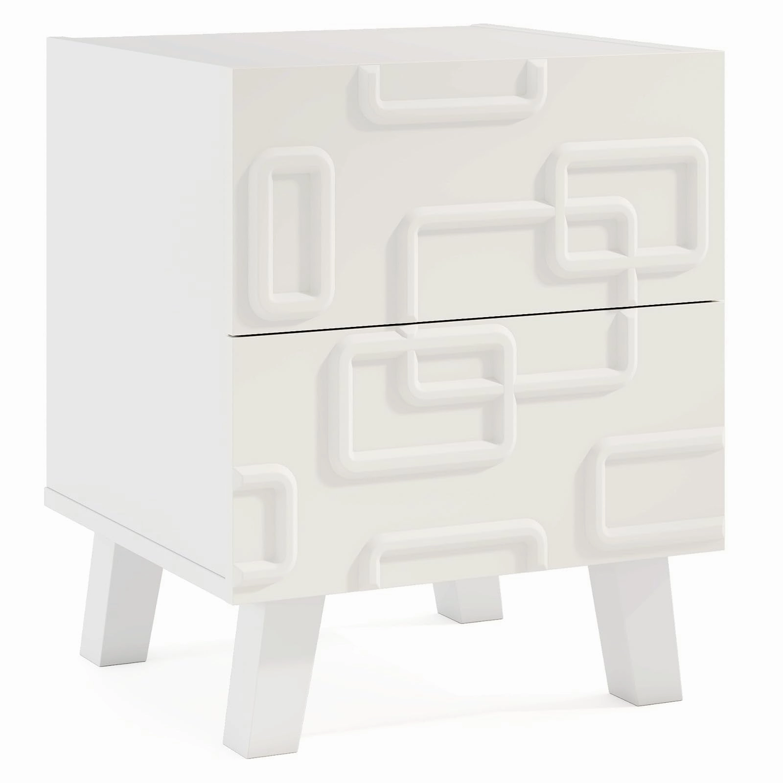 Giantex Mid Century Modern Nightstand for Small Space throw pillow, fuzzy blanket