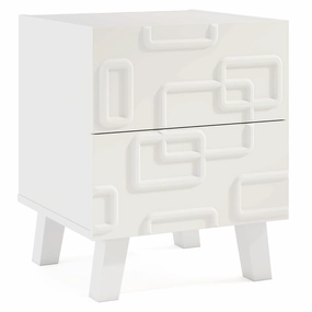 Giantex Mid Century Modern Nightstand for Small Space throw pillow, fuzzy blanket