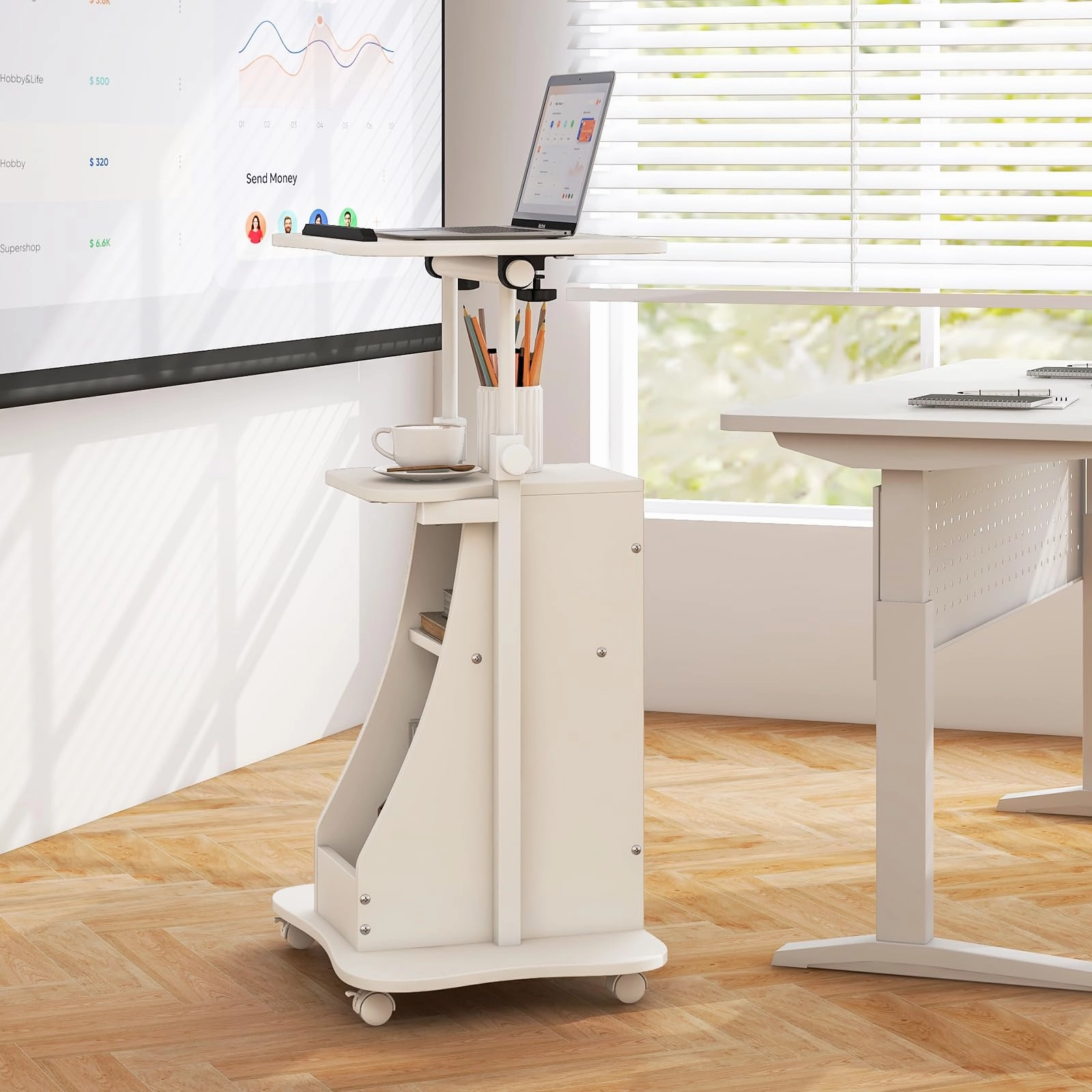 Giantex Mobile Podium Stand
