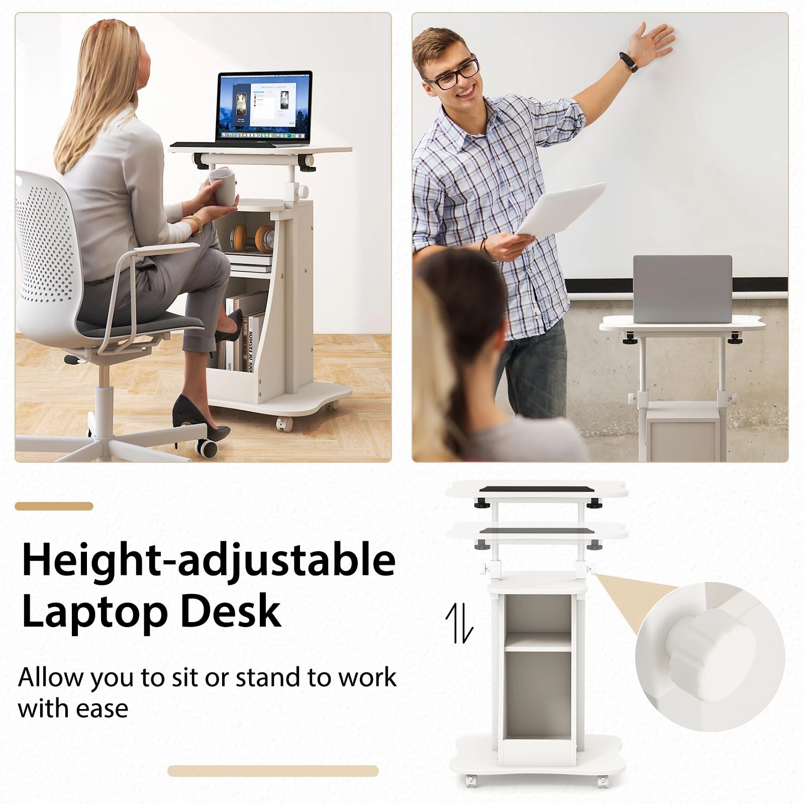 Giantex Mobile Podium Stand