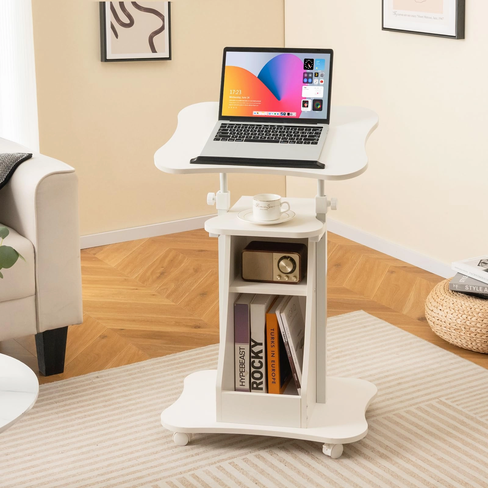 Giantex Mobile Podium Stand
