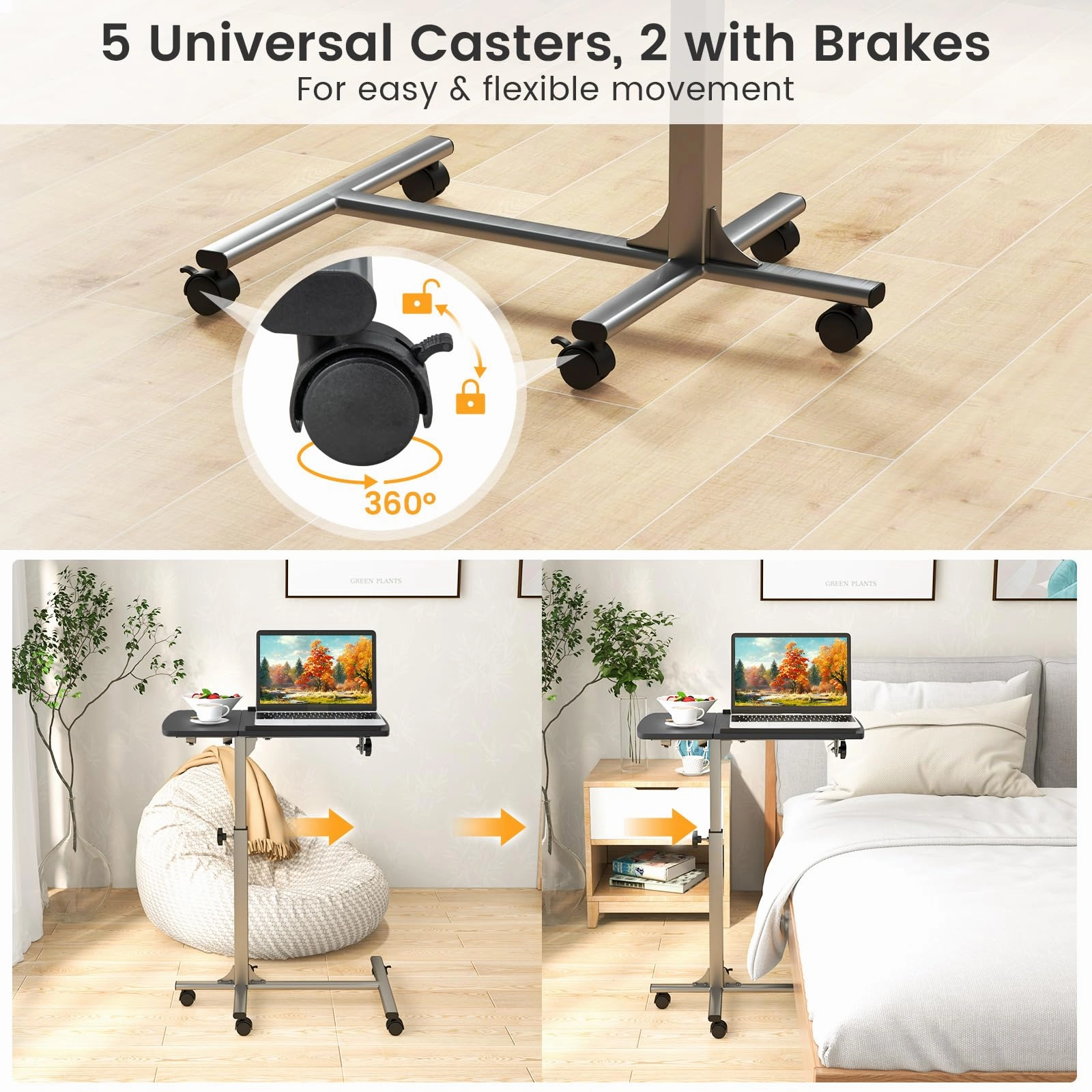 Giantex Mobile Standing Desk