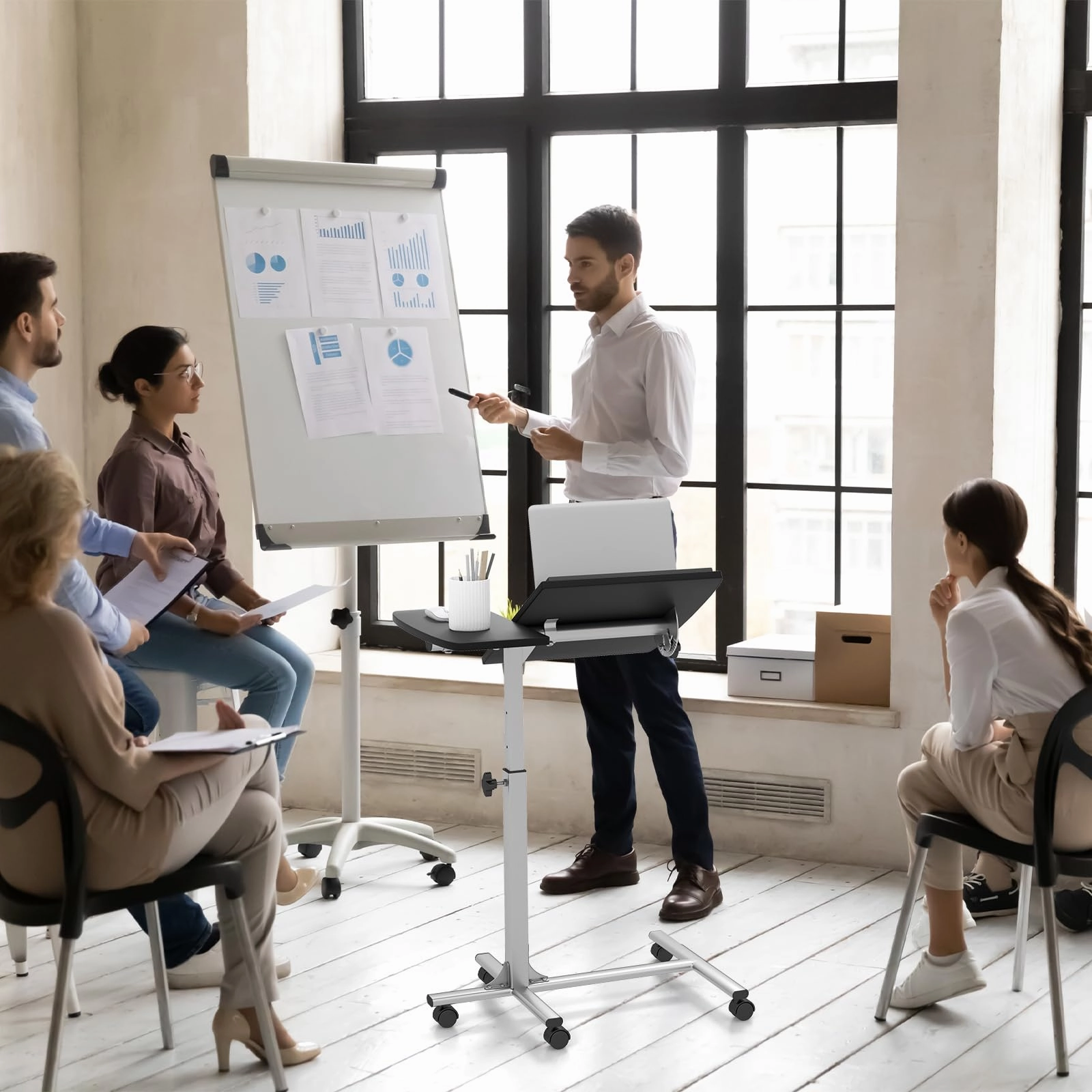 Giantex Mobile Standing Desk